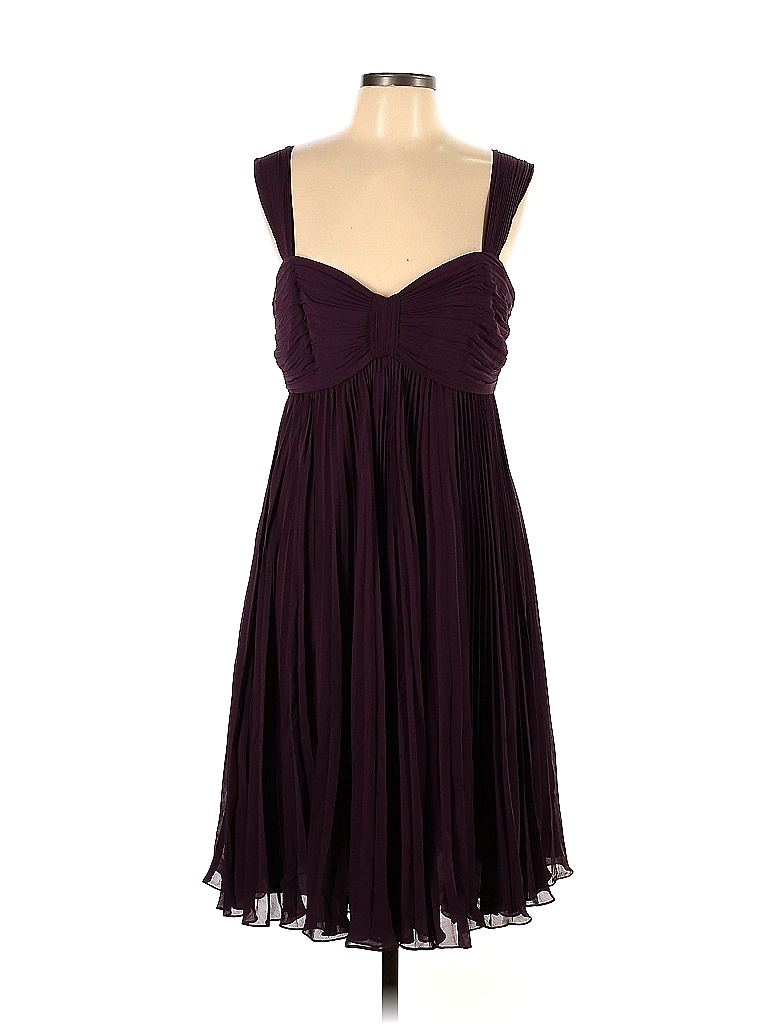 WTOO by Watters & Watters 100 Polyester Solid Colored Purple Cocktail