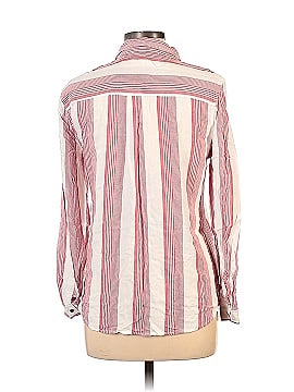 Pink Rose Long Sleeve Button-Down Shirt (view 2)