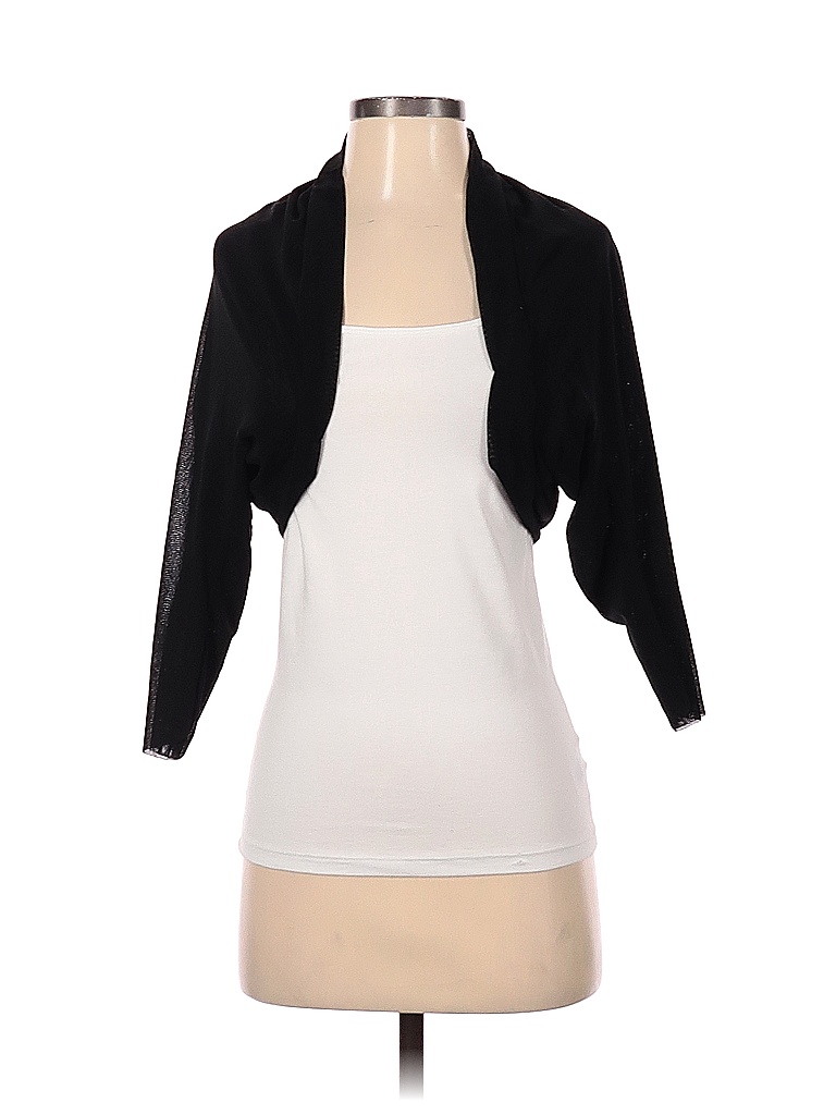 Cache 100 Nylon Color Block Solid Black Shrug Size S 75 off thredUP