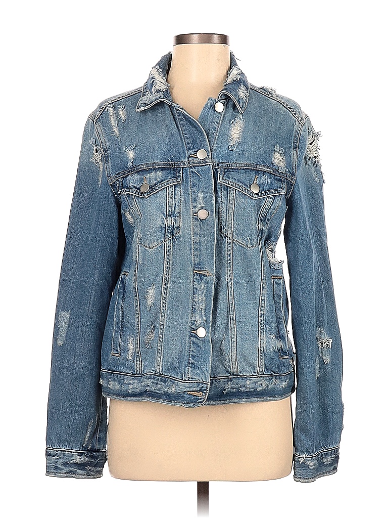 BP. Solid Blue Denim Jacket Size M - 72% Off | ThredUP