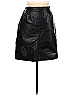 Comint 100% Acetate Black Leather Skirt Size 13 - photo 1