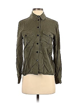 Topshop Long Sleeve Button-Down Shirt (view 1)