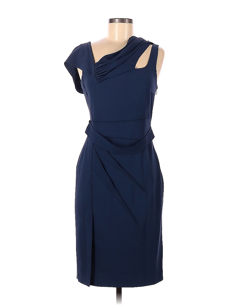 Zac Posen Solid Blue Casual Dress Size 8 - 84% off | thredUP