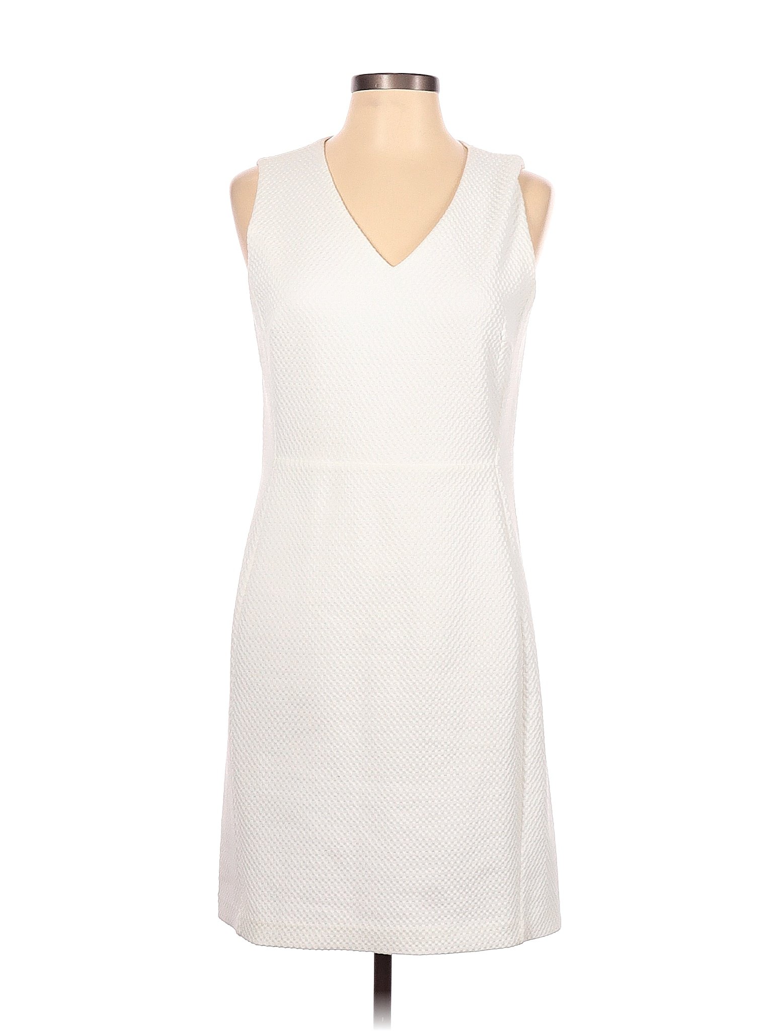 Ann Taylor Solid White Cocktail Dress Size 12 (Petite) - 78% off | thredUP