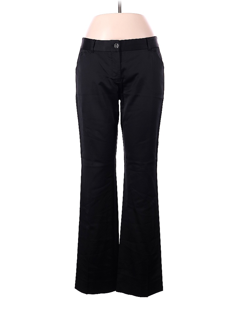 Dolce & Gabbana Solid Black Wool Pants Size 44 (IT) - photo 1