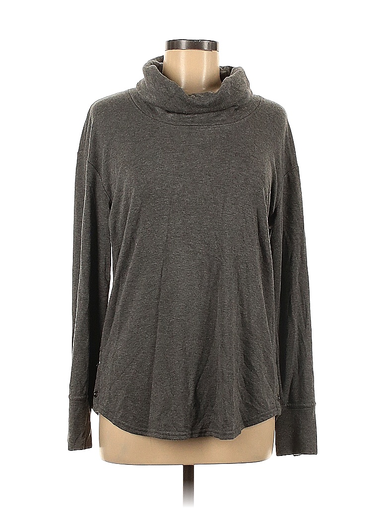 Jane and Delancey Solid Gray Long Sleeve Turtleneck Size M - 57% off ...