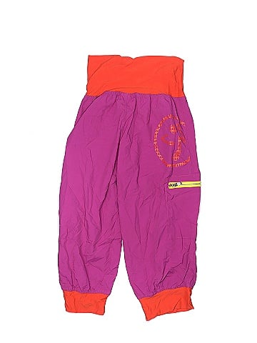 Zumba Wear 100% Nylon Solid Colored Orange Casual Pants Size X-Large (Kids)  - 79% off