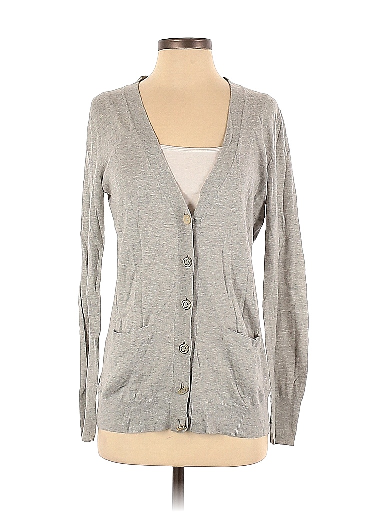 C. Wonder Color Block Solid Gray Cardigan Size S - 80% off | thredUP