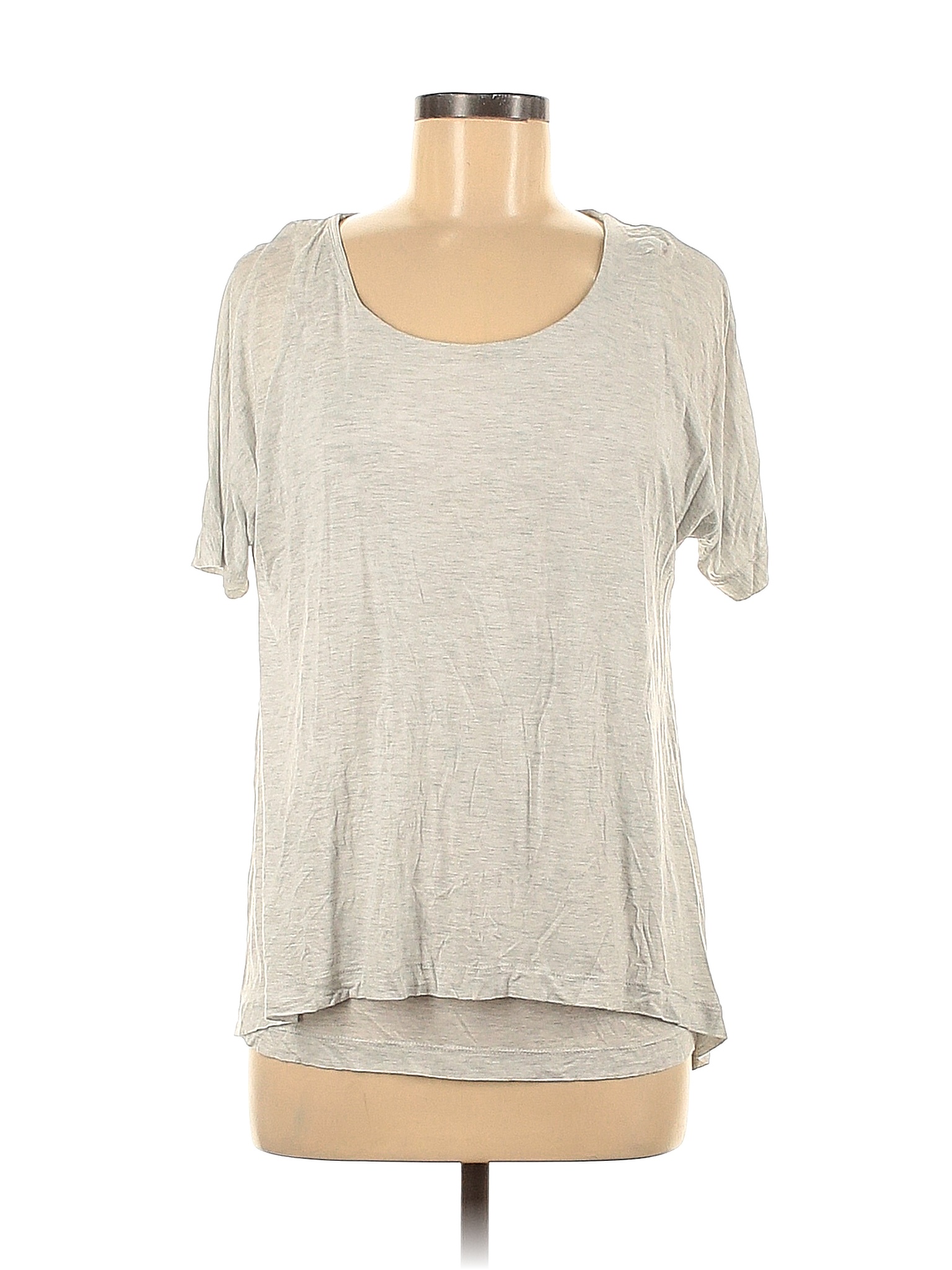 Purejill 100% Modal Marled Gray Short Sleeve T-Shirt Size M - 56% off ...