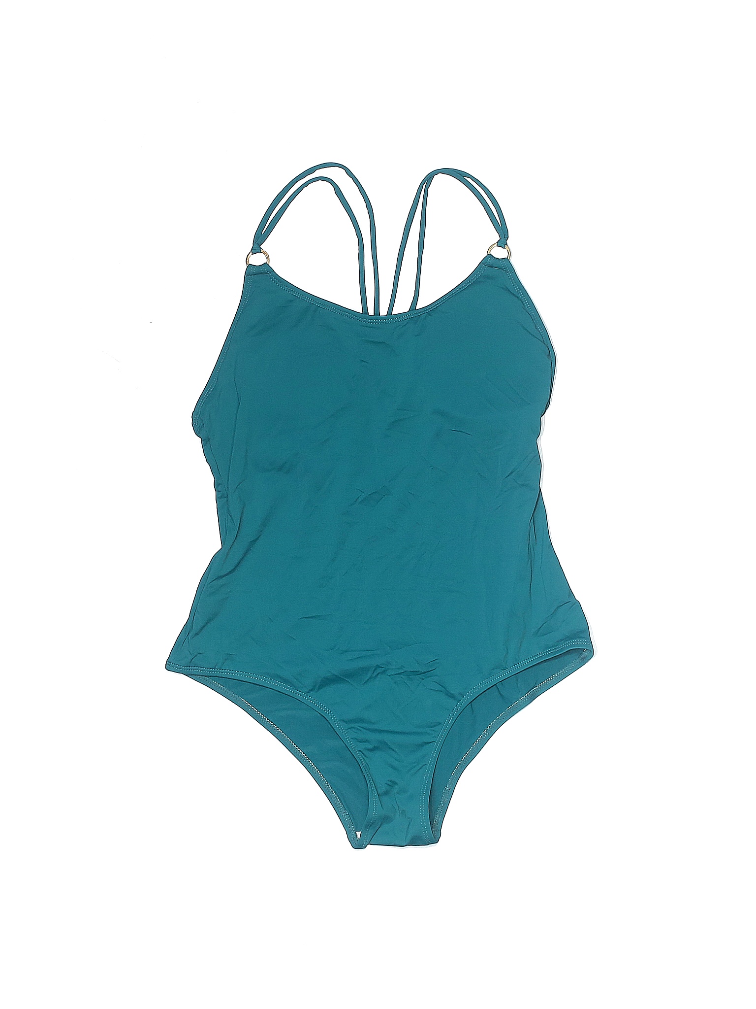 Geode Solid Colored Teal One Piece Swimsuit Size M 80 off thredUP