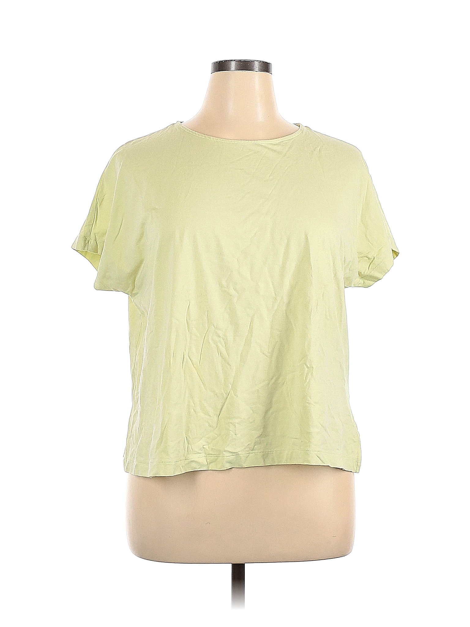 J.Jill Solid Green Short Sleeve T-Shirt Size XL - 76% off | thredUP