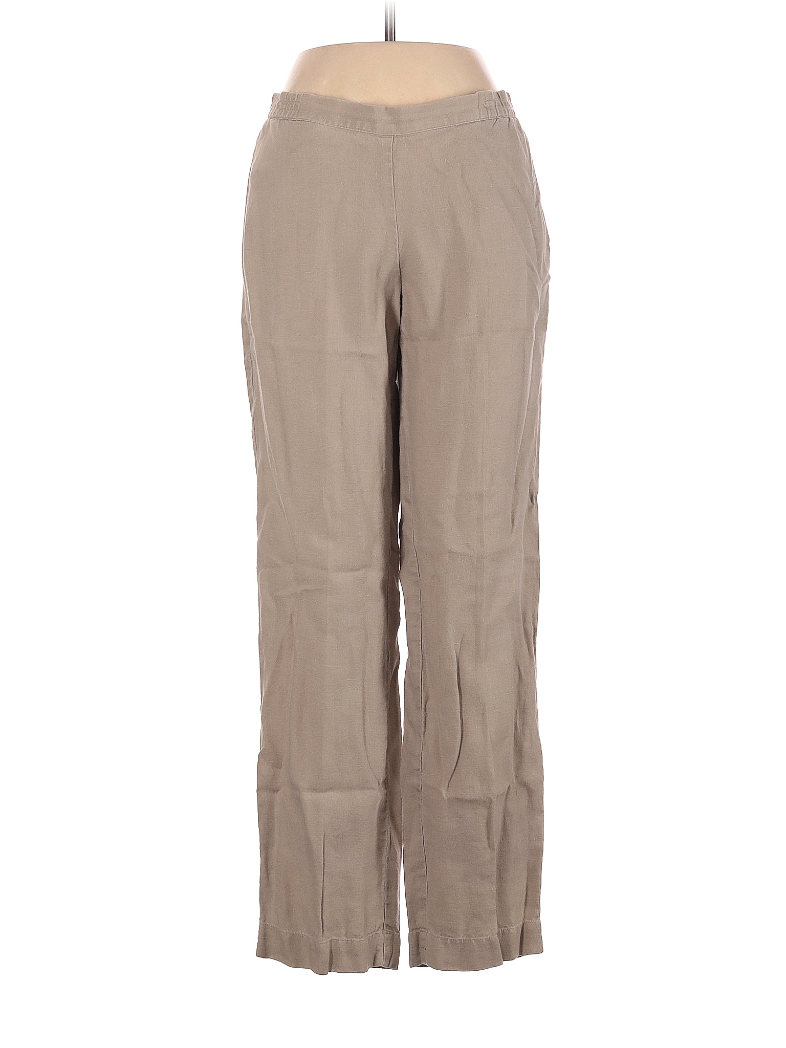 J.Jill 100 Linen Solid Colored Tan Linen Pants Size XS 77 off thredUP