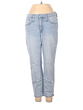 Madewell Petite 9" Mid-Rise Skinny Crop Jeans in Coolmax&reg; Denim Edition (view 1)