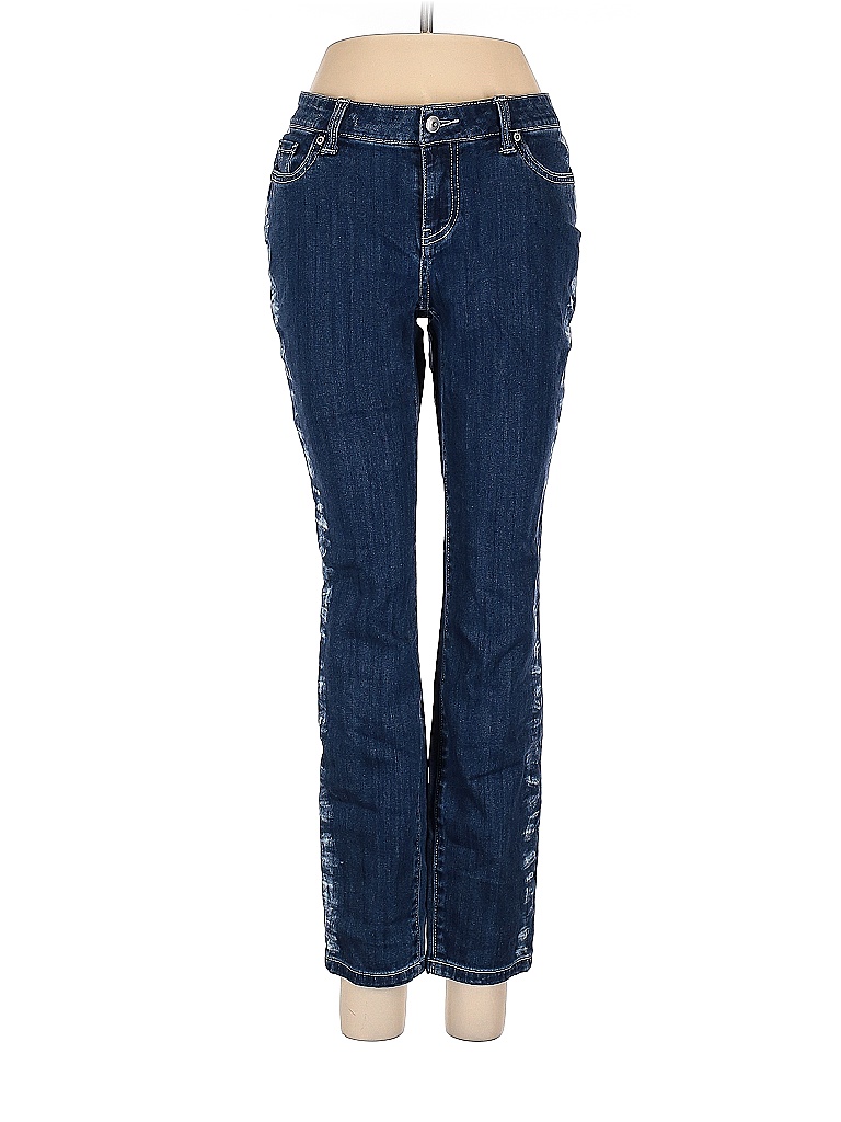 Boston Proper Solid Blue Jeans Size 4 - 70% off | thredUP