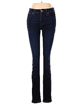 Madewell Tall 9" Mid-Rise Skinny Jeans in Larkspur Wash: TENCEL&trade; Denim Edition (view 1)
