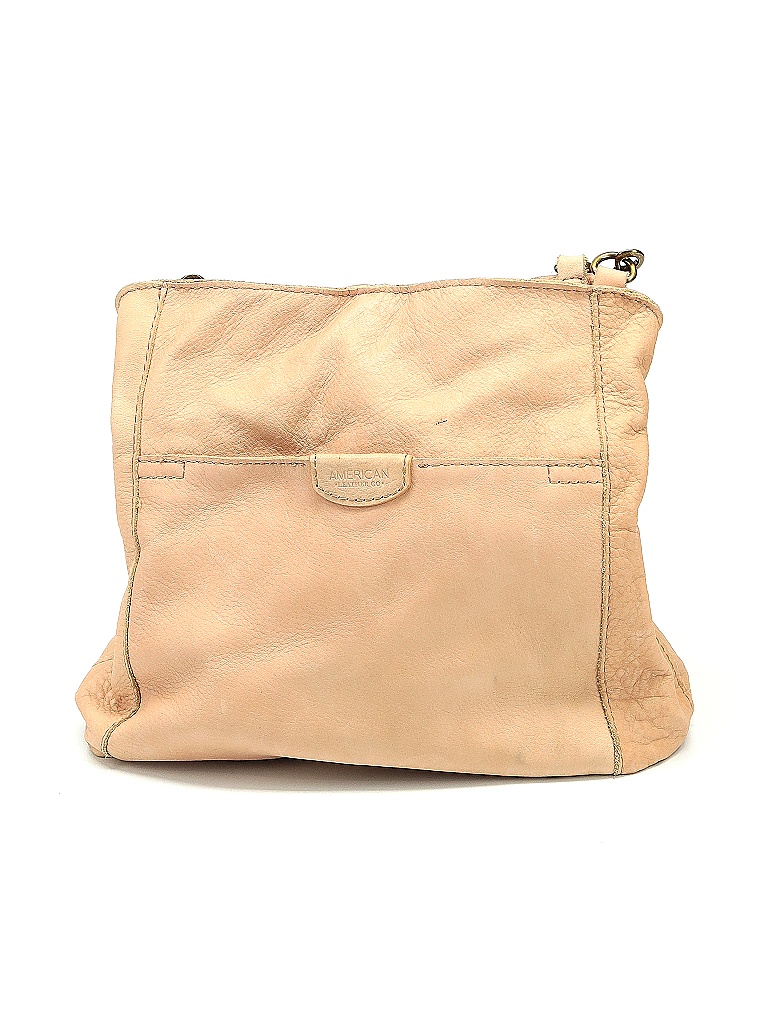 American Leather Co Solid Colored Tan Leather Shoulder Bag One Size