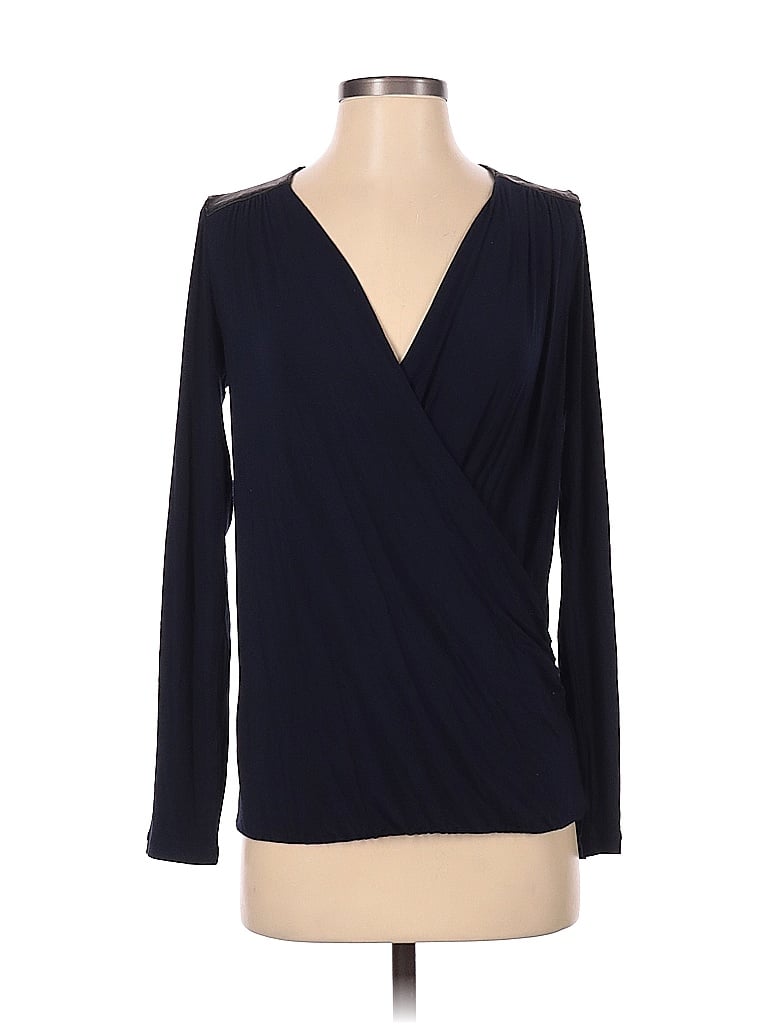 Pre-owned Cabi Long Sleeve Blouse In Blue