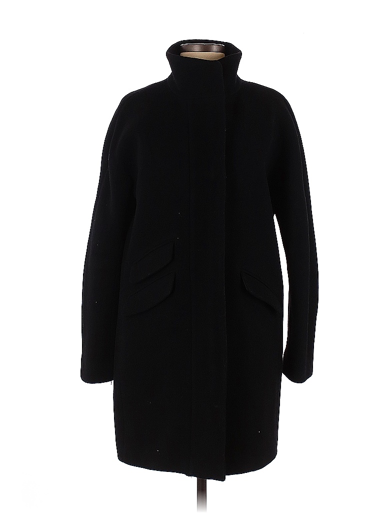 J.Crew Black Wool Coat Size 8 74 off thredUP