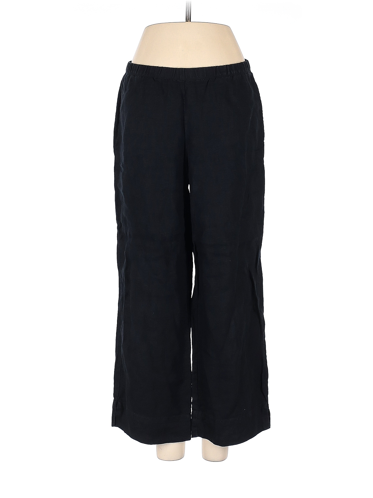 J.Jill 100 Linen Solid Black Linen Pants Size XS 73 off thredUP