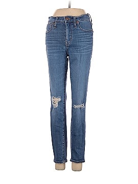 Madewell 9" Mid-Rise Skinny Crop Jeans in Delmar Wash: Eco Edition (view 1)