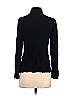 Worth New York 100% Silk Solid Black Long Sleeve Silk Top Size 4 - photo 2
