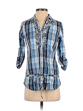 Terranova 3/4 Sleeve Button-Down Shirt (view 1)