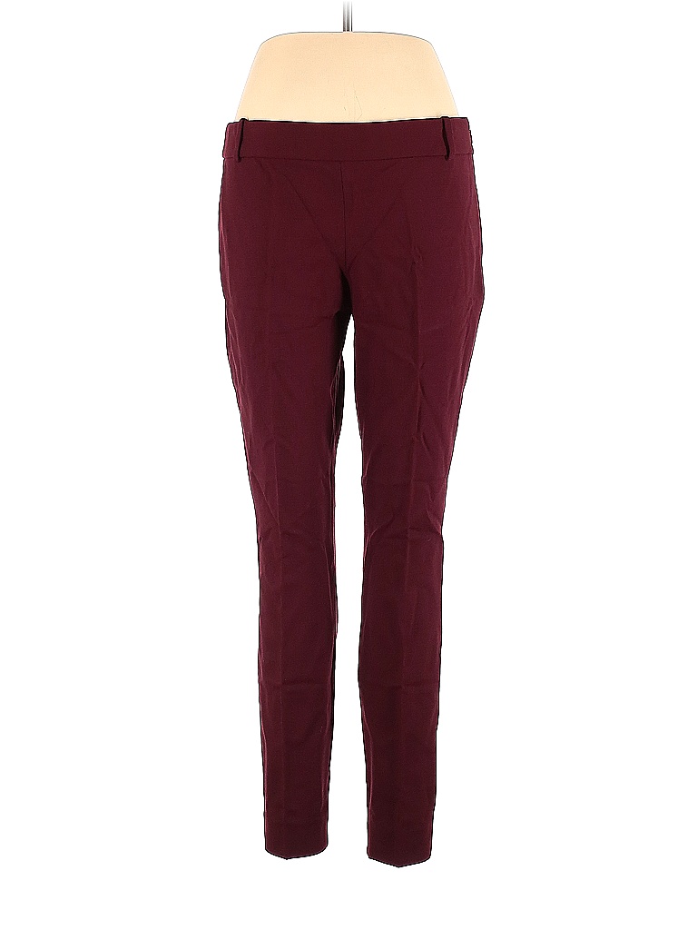 J.Crew Solid Colored Burgundy Wool Pants Size 10 76 off thredUP