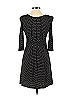 Max Studio Houndstooth Chevron-herringbone Stripes Polka Dots Black Casual Dress Size XS - photo 2