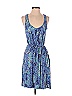 Caslon Floral Blue Casual Dress Size XS - photo 1