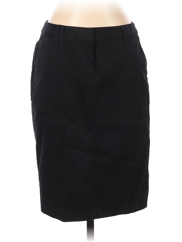 The Limited Solid Black Casual Skirt Size 4 - photo 1