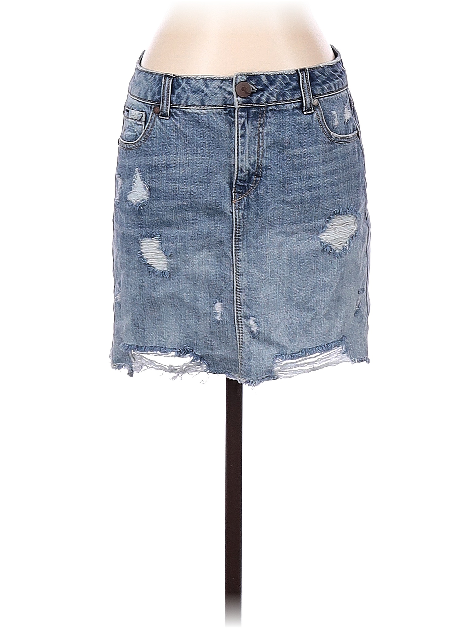 1822 white 2024 denim skirt