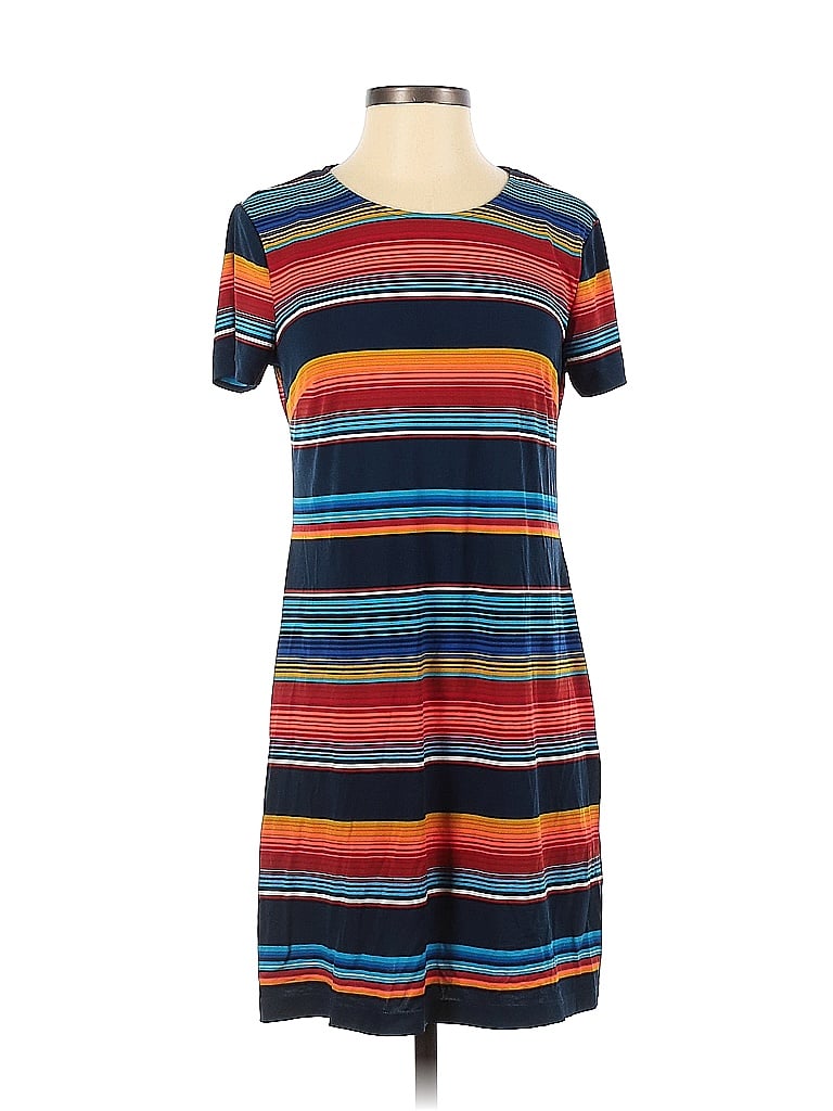 1.State Stripes Color Block Blue Casual Dress Size XS - photo 1