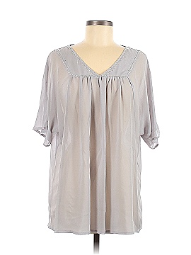 Criss Cross Short Sleeve Blouse (view 1)