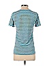 Gap Fit Stripes Teal Blue Short Sleeve T-Shirt Size XS - photo 2