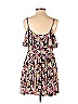 Band of Gypsies 100% Rayon Floral Floral Motif Pink Black Casual Dress Size XS - photo 2
