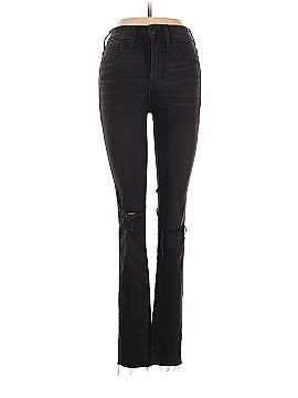 Madewell Tall Curvy High-Rise Skinny Jeans in Black Sea (view 1)