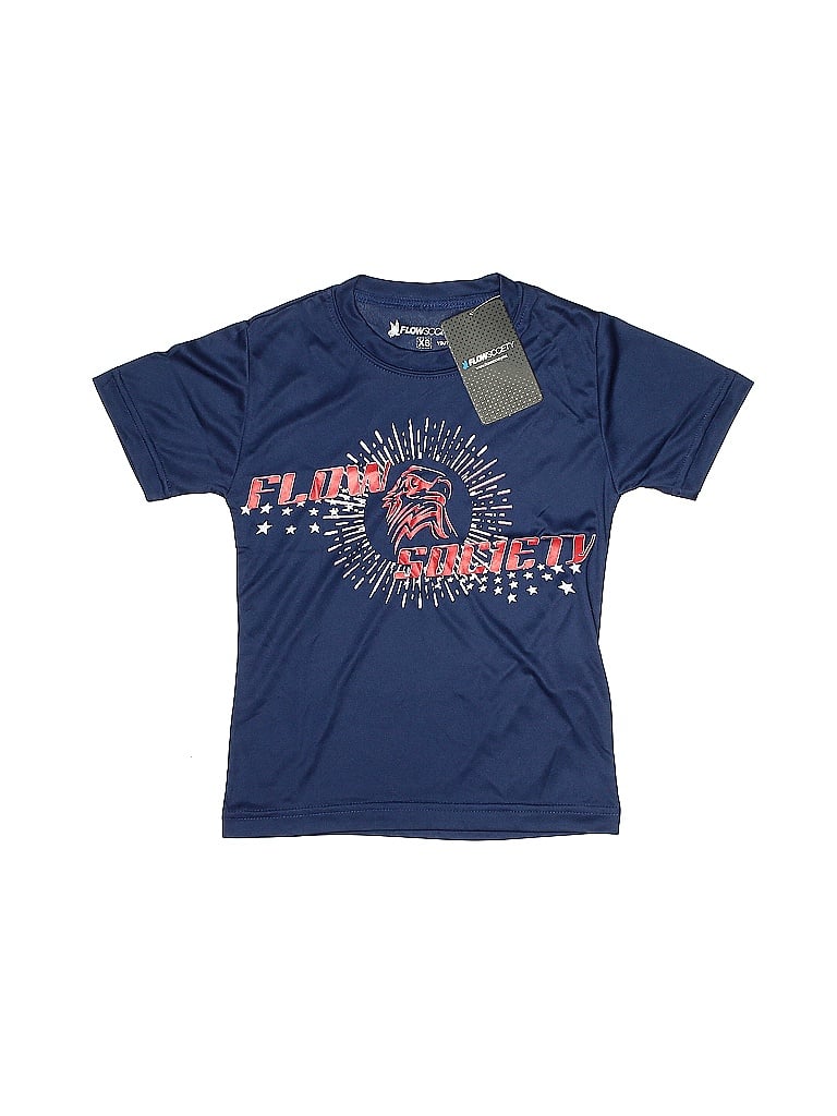 FLOW SOCIETY 100% Polyester Blue Active T-Shirt Size XS (big kids) - photo 1