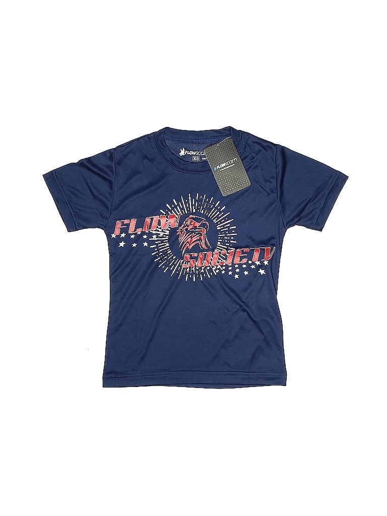 FLOW SOCIETY 100% Polyester Blue Active T-Shirt Size XS (big kids) - photo 1