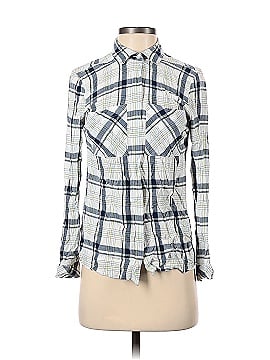 M&S Collection Long Sleeve Button-Down Shirt (view 1)