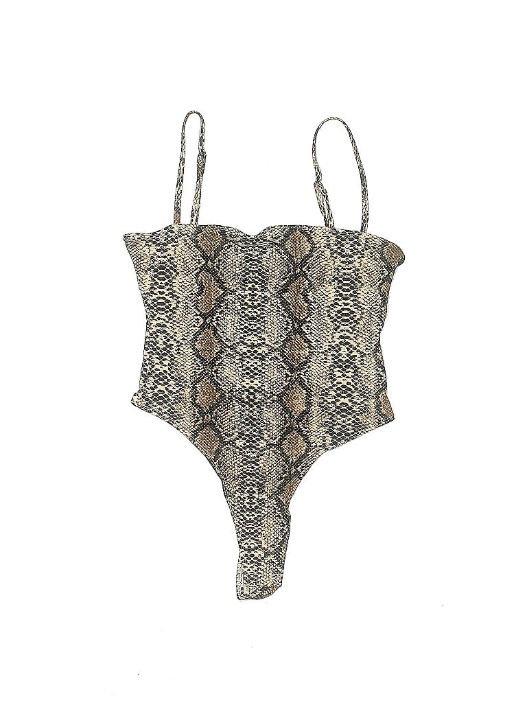 Pre-owned Shein Bodysuit In Brown