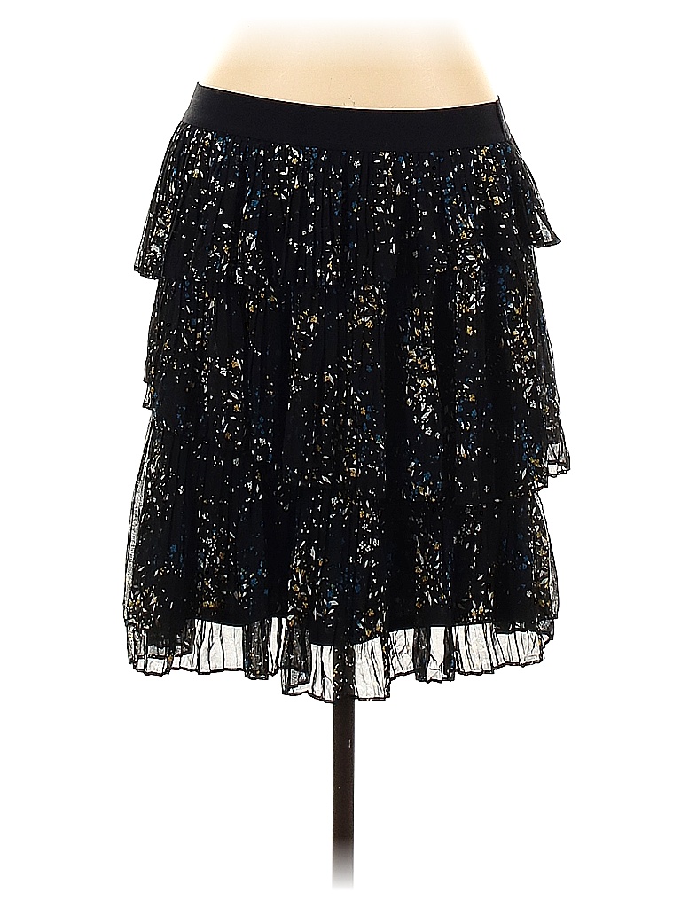 Worthington 100% Polyester Stars Black Casual Skirt Size L - photo 1