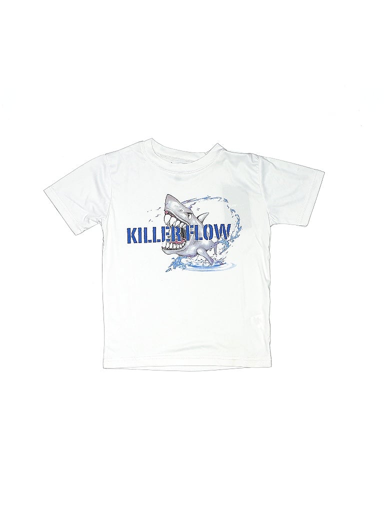FLOW SOCIETY 100% Polyester White Active T-Shirt Size XS (big kids) - photo 1