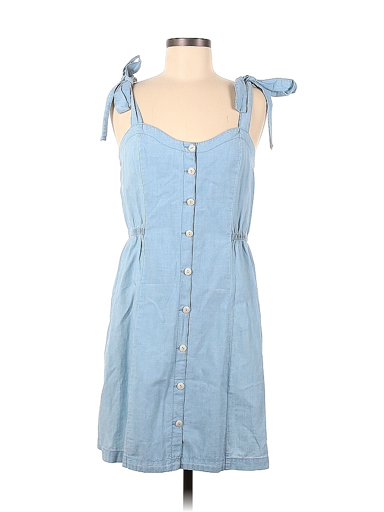 Madewell 100% Cotton Blue Casual Dress Size 6 - photo 1