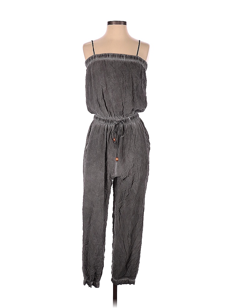 Mustard Seed 100 Rayon Solid Gray Jumpsuit Size S 68 off thredUP