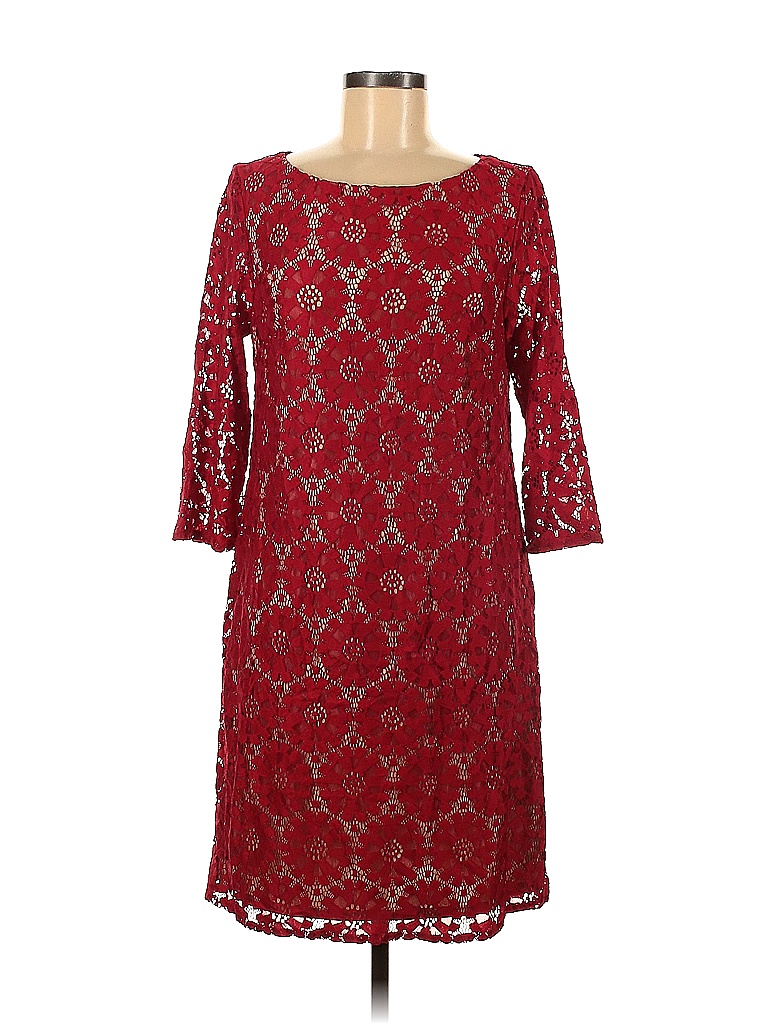 Jessica Howard Solid Colored Red Casual Dress Size 10 86 off thredUP