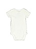 Carter's 100% Cotton Ivory White Short Sleeve Onesie 0-3 MO / 3 MO - photo 2