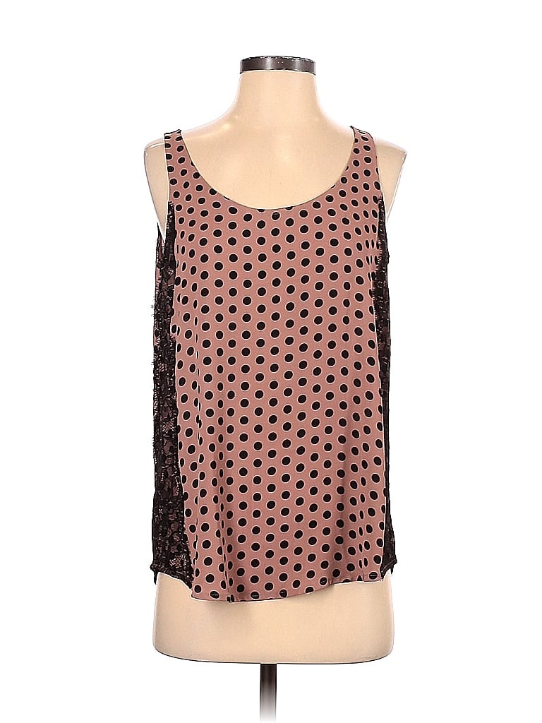 Pre-owned Ann Taylor Loft Sleeveless Blouse In Brown