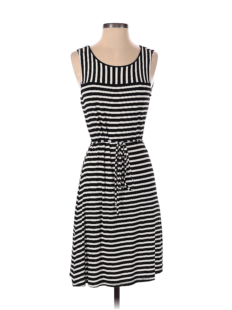 Liz Claiborne Stripes Multi Color Black Casual Dress Size S - 73% off ...