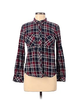 Charlotte Russe Long Sleeve Button-Down Shirt (view 1)