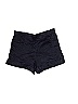 Ann Taylor LOFT Solid Brocade Black Blue Shorts Size 6 - photo 1